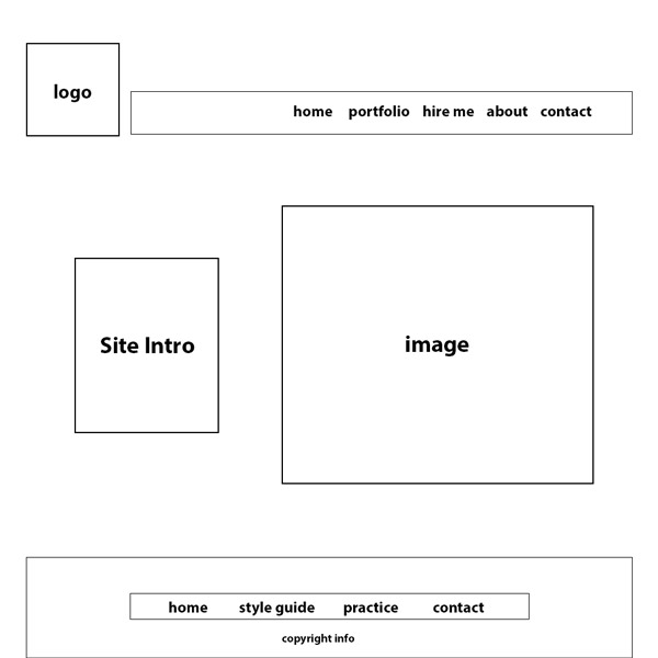 MJ Design Co. Wireframe 1 image