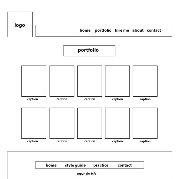 MJ Design Co. Wireframe 2 image